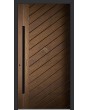 LIM V11 – Aluminium-Haustür mit sublimiertem Holzfurnier