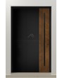 PIVOT V23 – Moderne Pivot-Haustür mit gefrästen Rillen und Akzenten