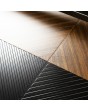 PIVOT V23 – Moderne Pivot-Haustür mit gefrästen Rillen und Akzenten
