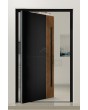 PIVOT V23 – Moderne Pivot-Haustür mit gefrästen Rillen und Akzenten