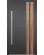 LIM V28 - Aluminium-Eingangstür mit Holzdekor