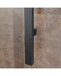 PIVOT V53 – Drehflügeltür aus rostfarbenem Aluminium, beschichtet mit rostfarbenem gesintertem Quarz