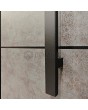LIM V56 double - Aluminium-Doppel-Haustür mit gesintertem Quarz verkleidet