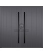LIM v60 double - Aluminium-Doppeltür mit vertikalen Streifen