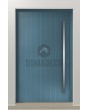 LIM V62 - Aluminium-Eingangstür mit vertikaler Fräsung