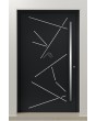 PIVOT Vario-inox – Eingangstür aus Aluminium mit Streifen