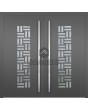 LIM VFL2 double - Aluminium Doppel-Haustür mit Dekorglas