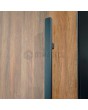 LIM WOODLINE 1 Double – Aluminium-Doppeltür mit Hochdrucklaminat in Walnussoptik