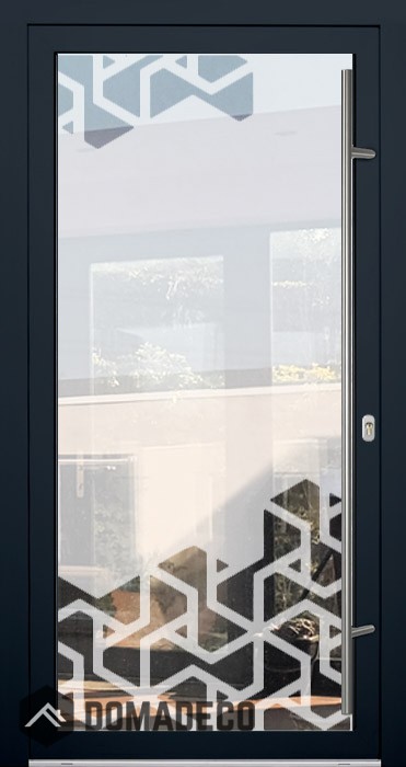 LIM Glass S12 - externe mattierte Vordertür mit transparentem Dekor