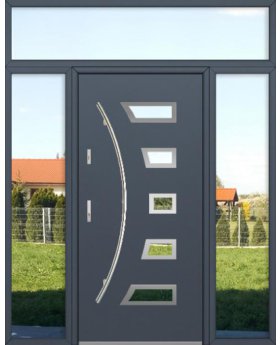 kundenspezifische Konfiguration - Fargo Tür mit linkem und rechtem Seitenteil und Oberlicht