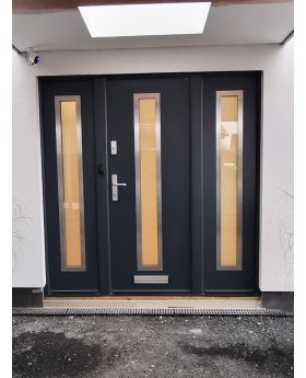 Fargo 12 T - moderne Haustüren mit zwei Seitenteilen