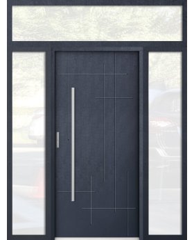 kundenspezifische Konfiguration - STA Tür mit linkem und rechtem Seitenteil und Oberlicht