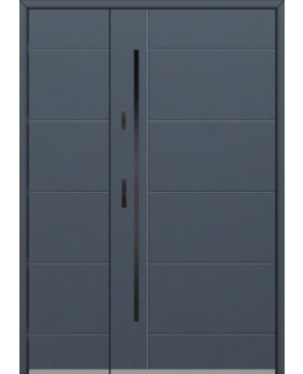 Fargo 26D DB - Haustür Edelstahl mit Seitenteil