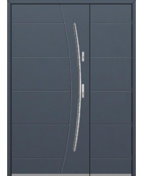Fargo 26G DB - Haustüren Simply Edelstahl mit Seitenteil