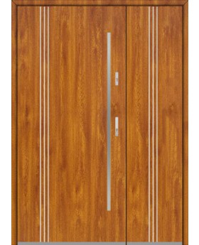 Fargo 32B DB - Haustür Edelstahl mit Seitenteil