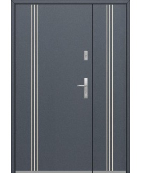 Fargo 32B DB - Haustür Edelstahl mit Seitenteil