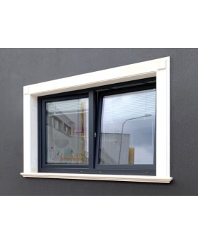 AL86-D2 - Doppeltes Aluminiumfenster zum Kippen und Drehen