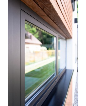 AL86-D1 - Doppeltes Aluminium-Fenster - Drehkipp / fest