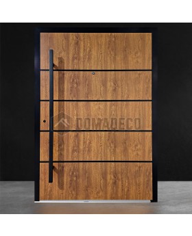 Goldene Aluminium-Drehflügeltür