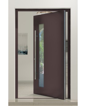 PIVOT C8 – Pivot-Designer-Tür aus Aluminium mit Glas