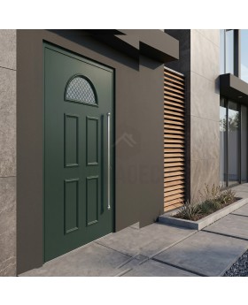 Green Classic design aluminium front door