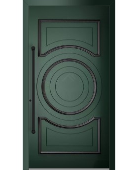 LIM CL16 – Haustür aus Aluminium im traditionellen Stil