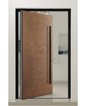PIVOT Corten – Haustür aus Aluminium im Corten-Look