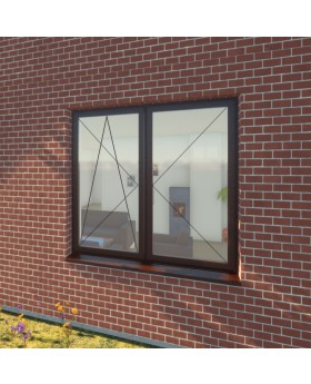 AL86-D2 - Doppeltes Aluminiumfenster zum Kippen und Drehen