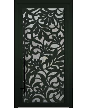 LIM G1 - Glastür aus Aluminium mit Dekorplatte