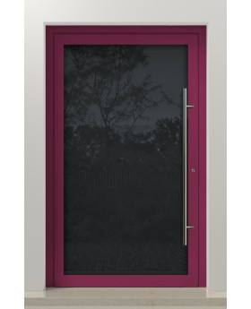 PIVOT VL19 – Lacobel-Glas mit hochwertiger Lackierung, Aluminium-Drehtür