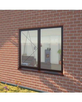 AL86-D1 - Doppeltes Aluminium-Fenster - Drehkipp / fest