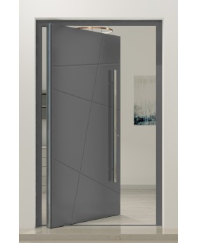 PIVOT AG07 – moderne Aluminium-Drehtür für zeitgemäße Wohnhäuser