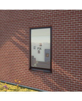 AL86-S1 - feststehendes Aluminium-Fenster