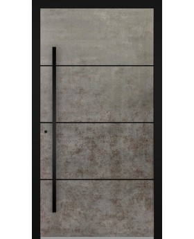 LIM V56 - Eingangstür aus Aluminium mit Quarzsinterbeschichtung