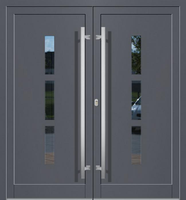 LIM-BATCH Modus double - moderne doppelte Aluminium-Eingangstür