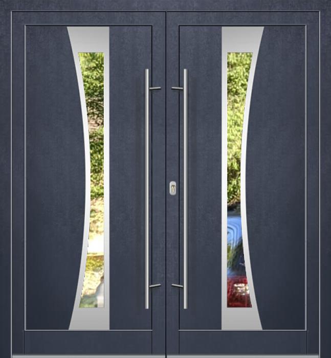 LIM-BATCH P103 double - Französische Aluminium-Außentür mit vorgehängter Tür